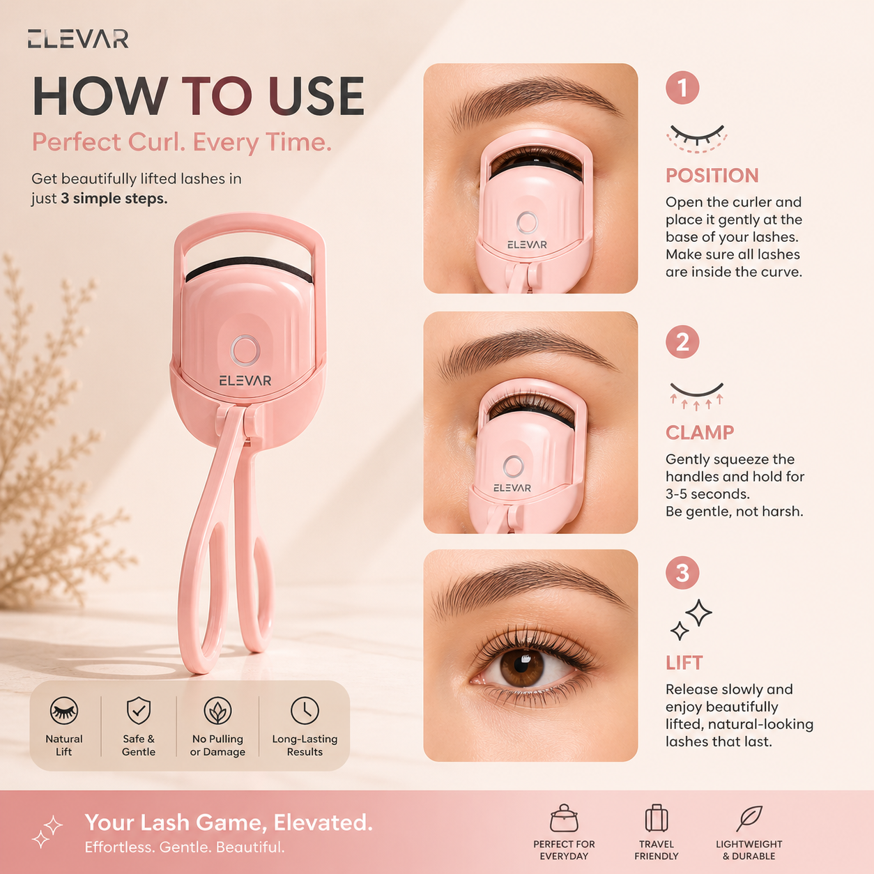 ELEVAR AuraLift™ Lash Curler